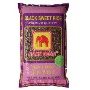 Black sweet rice from Asian Best.