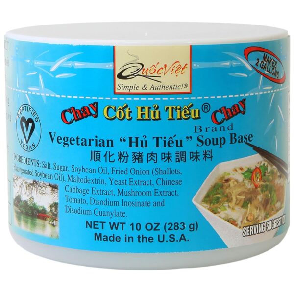 Soup base suitable for vegetarian "Hu Tieu" soup.