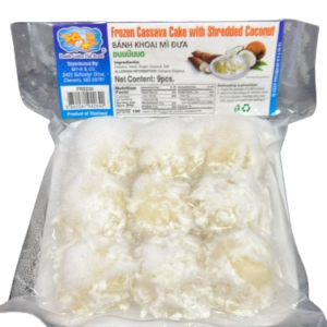 Frozen Cassava Cake with Shredded Coconut