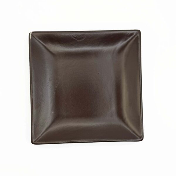 Small Brown Decorative Trinket Tray Plate Ceramic Stoneware