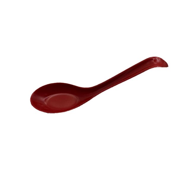 Melamine Asian Soup Spoon Red