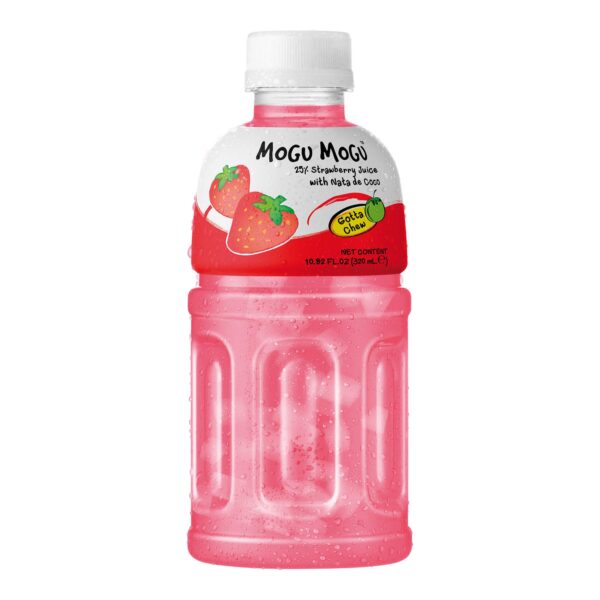 Mogu Mogu Strawberry Flavored Drink 6 Pack