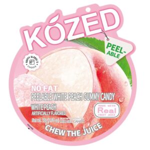 Kozed Peelable White Peach Gummy Candy
