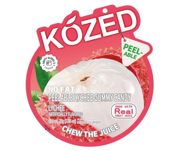 Kozed Peelable Lychee Gummy Candy